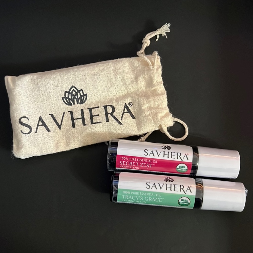 SavHera 2pack Essential Oils in Secret Zest and Tracy’s Grace Roll On!